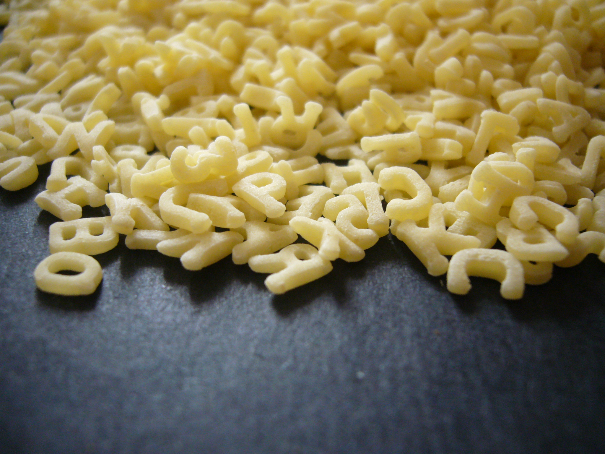 alphabet pasta