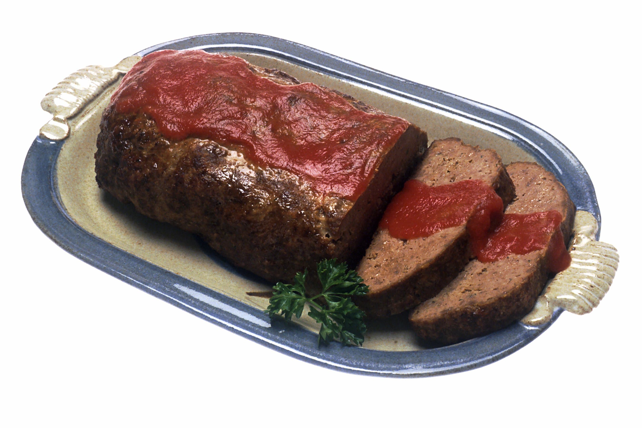 Meat loaf made with beef, veal and pork
